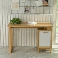 thumbnail image 2 of Home Office, Study Room Kathy 47" Manufactured Wood Writing Desk, 2 of 7