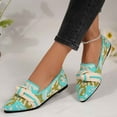 thumbnail image 6 of Hoshose Womens Ballet Flats Print Comfortable Casual Dressy Pointed Toe Slip on Flats Shoes Spring,Summer&Fall, 6 of 6