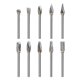 thumbnail image 1 of 10PCS Carbide Burr Set for Dremel Compatible Mars-Rock Carbide Burr Set, 1 of 5