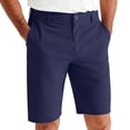 thumbnail image 2 of Fabrcox Mens Dress Shorts Elastic Waist Bermuda Shorts for Men Summer Work Office Business Men's Shorts Casual with Pockets Blue XL, 2 of 9