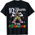 thumbnail image 1 of Ten 10 Years Autistic Boy Birthday Autism Puzzle Piece Shirt Unisex S-5XL, 1 of 4