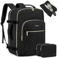 thumbnail image 1 of LOVEVOOK 40l matelassé extensible bagage à main approuvé par le vol sac à dos de voyage 17 pouces ordinateur portable voyage bagages sac à dos polochon pour femmes hommes, 1 of 5