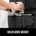 thumbnail image 3 of Gorilla Grip Organizador de zapatos para colocar sobre la puerta, 24 bolsillos grandes de malla transpirable, soporte de almacenamiento para colgar que ahorra espacio, colgador para armario con capaci, 3 of 5