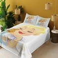 thumbnail image 3 of Ambesonne Astrology Fitted & Top Sheet Set with Shams, Aquarius Zodiac, Multicolor, 3 of 5
