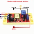 thumbnail image 2 of Interruptor de lámpara perfke 7-24V DC 4 Vías 1 Botón 433MHZ Módulo de Mando de Aprendizaje, 2 of 9