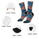 thumbnail image 5 of Balery Tropical Leaves Calcetas Largas con Estampado para Hombre y Mujer – Suaves y Transpirables, Talla Única (US 5-11), 5 of 6