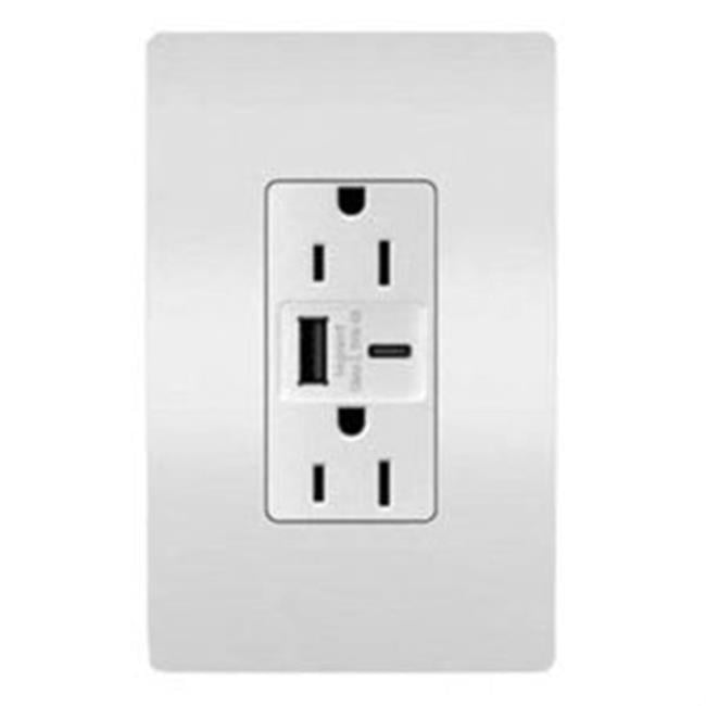 Legrand-Pass /& Seymour 4867ANWCC10 15-Amp Commercial Grade Heavy Duty Angle Plug White