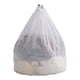 thumbnail image 2 of Bolsa grande de malla para la colada con cordón - Bolsa blanca de poliéster 80x60cm para ropa delicada, mantas y toallas - Uso en casa y apartamento, 2 of 5