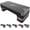 Grey, variant on Aerobic Exercise Step, Adjustable Aerobic Stepper for Exercise, Workout Step Platform, Step Up Box, 26.5" Step Deck with 4" 6" 8" Adjustable Height Risers, Women Gym Fitness