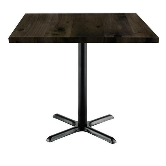 KFI Studios Urban Loft 3.5' Square Dining Table, Barnwood
