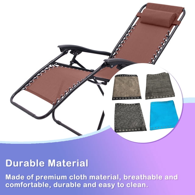 Recliners Replacement Cloth Colorful Breathable Protective Sleeve Wear-Resistant Stable Fishing Hiking Picnic Beach Chair Protector Outdoor Picnic Pool Gray