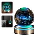 thumbnail image 3 of Bola de Cristal 3D Sistema Solar con Base LED 8cm Iluminada para Amantes de la Astronomía Niños y Ad, 3 of 9