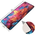 thumbnail image 2 of SKYSONIC 2X6 Feet Autumn Colorful Leaves Runner Rug with Rubber Backing, Hello Fall Non Slip Entryway Rug Runner Washable Soft Area Rug Carpet for Hallway Bedroom Kitchen Decor, 2 of 6