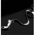 thumbnail image 2 of Newway 925 Silver Necklace 4mm Snake Chain Men Women Couple Sterling Silver Jewelry Blade Chain, 2 of 4
