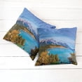 thumbnail image 6 of Ambesonne Landscape Throw Pillow Cover 2 Pack, Abraham Lake Shore Photo, 24", Multicolor, 6 of 7
