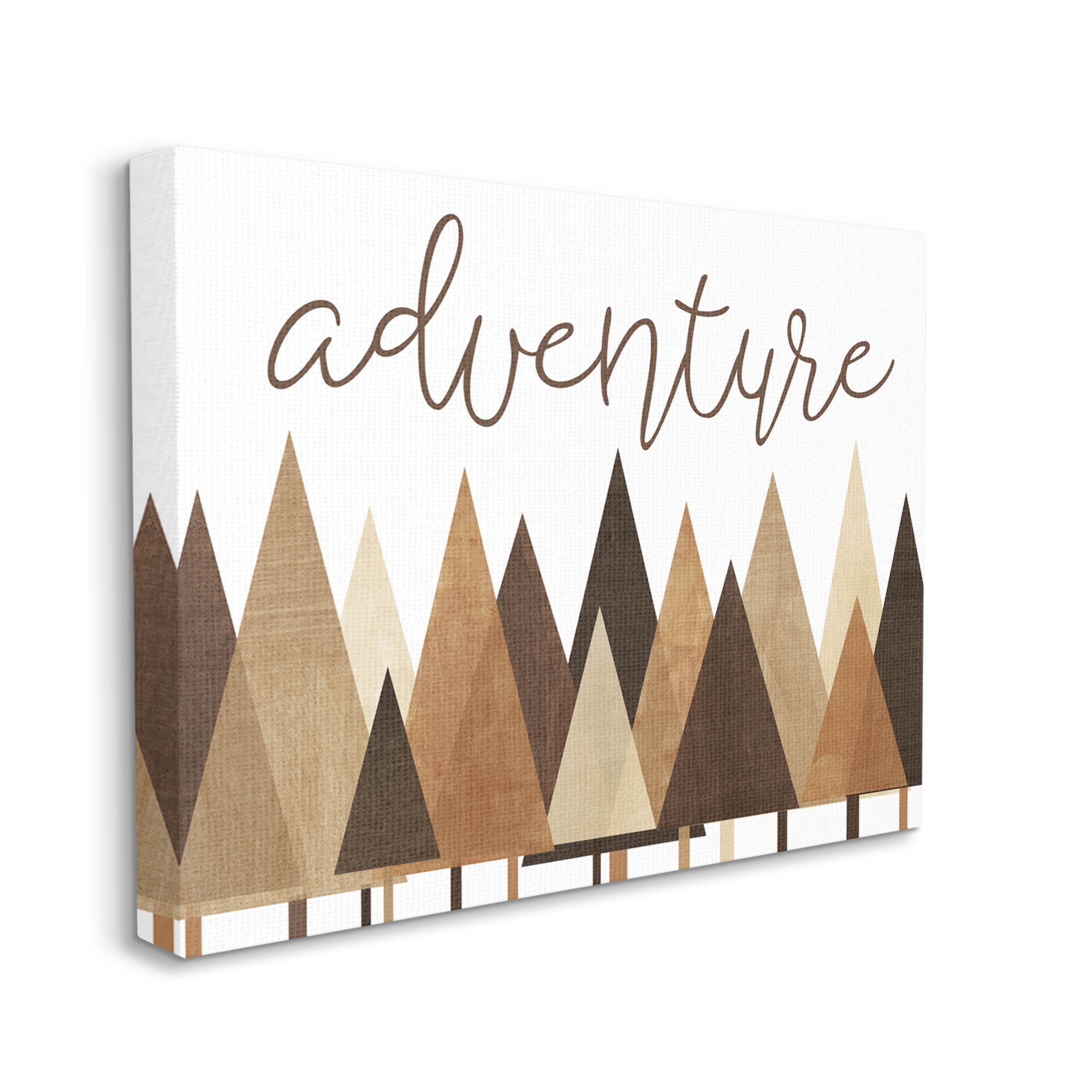 Stupell Industries Adventure Geometric Forest Trees Graphic Art Gallery Wrapped Canvas Print Wall Art, Design by Alli Rogosich