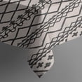 thumbnail image 5 of Black Geometric Diamond Striped Pattern Square Tablecloth,Waterproof Square Table Cover,Wipeable Spillproof Washable Table Cover for Home Kitchen Party Decor 42"X42"(107x107cm), 5 of 6