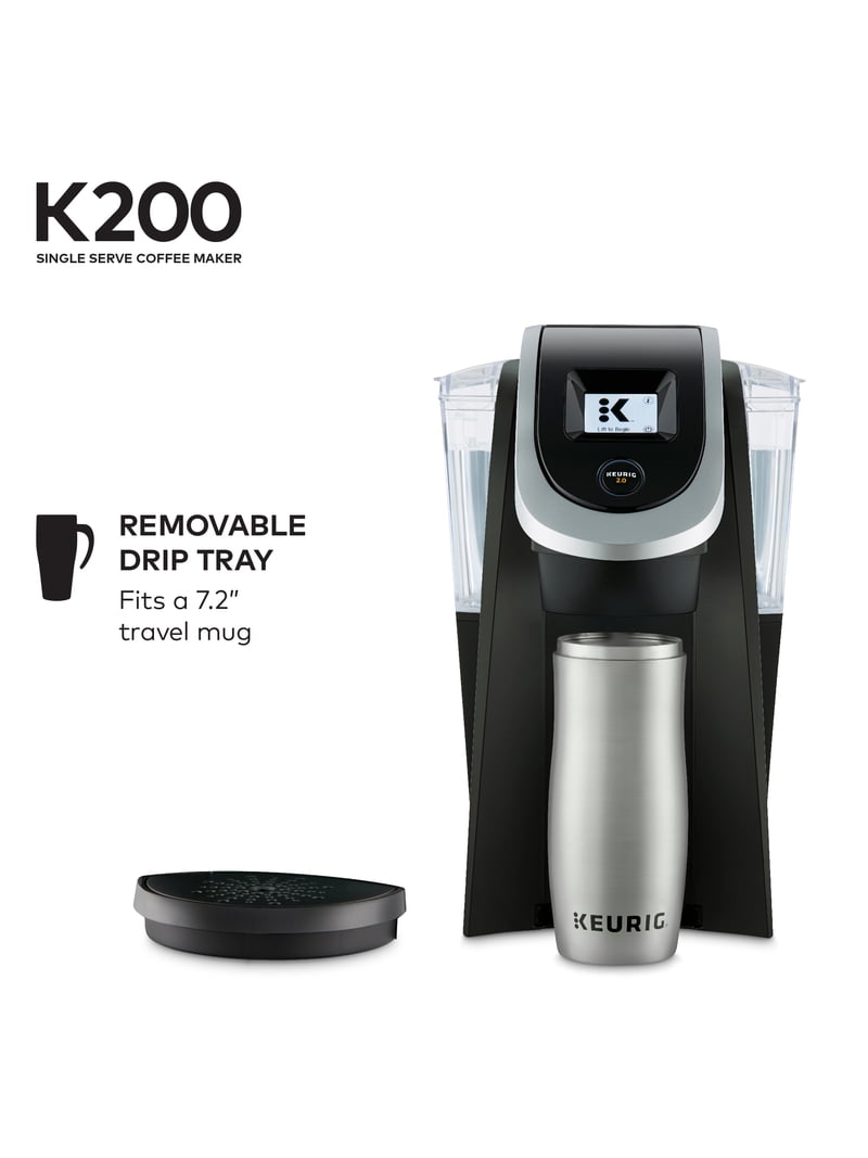 Keurig K200 Single Serve Coffee Maker, Black with Touch Screen