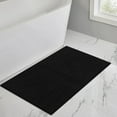 thumbnail image 2 of Mainstays Performance Recycled Polyester Bath Rug, Rich Black, 24" x 40", 2 of 11