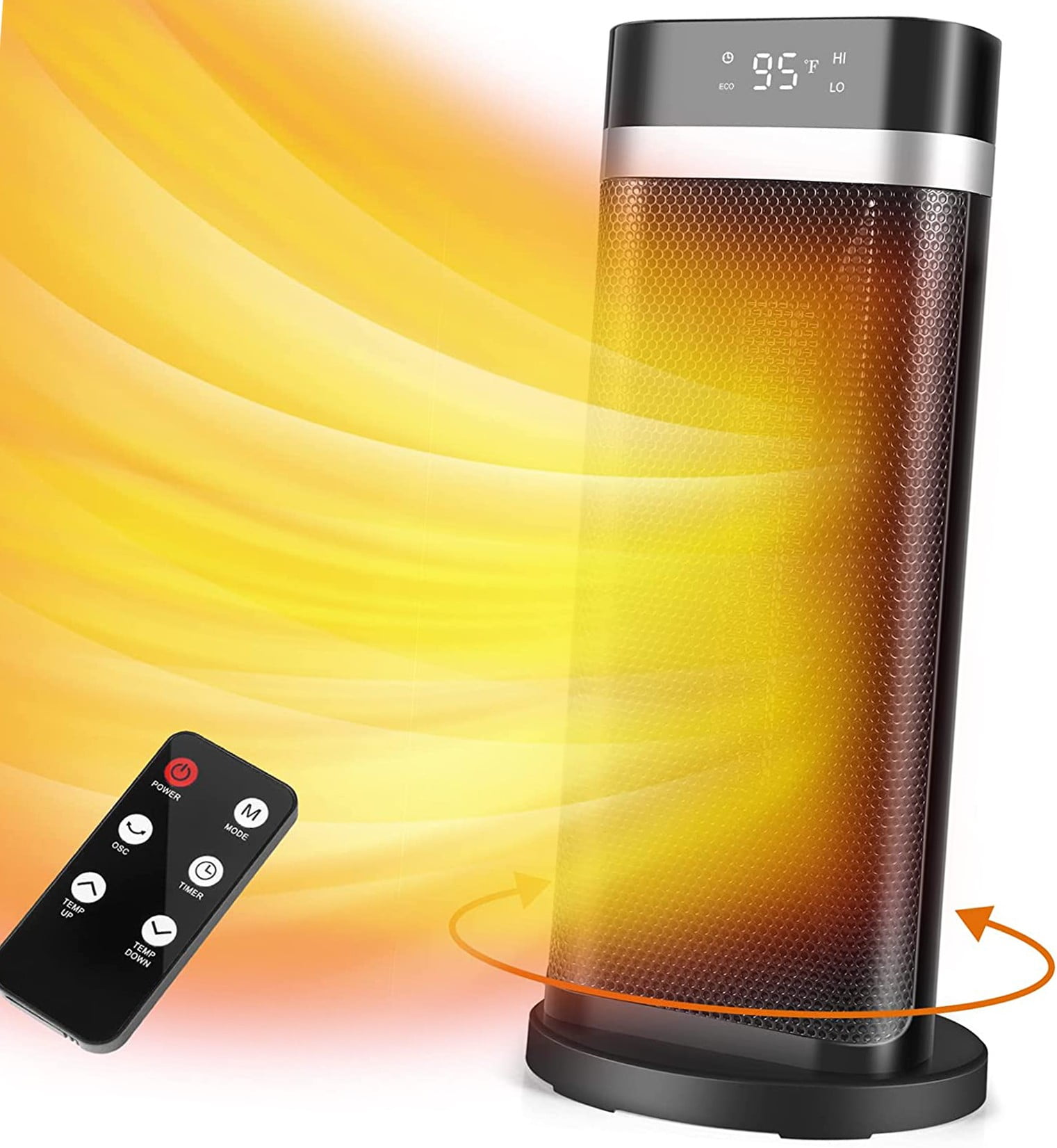 Space Heater for Indoor Use, 1500W Ceramic Electric Heater with