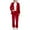 Red, variant on shqvo Girls Formal Suits 2 Piece Outfits Button Front Long Sleeve Lapel Collar Blazer and Dress Pants Suit Sets 5-14 Years
