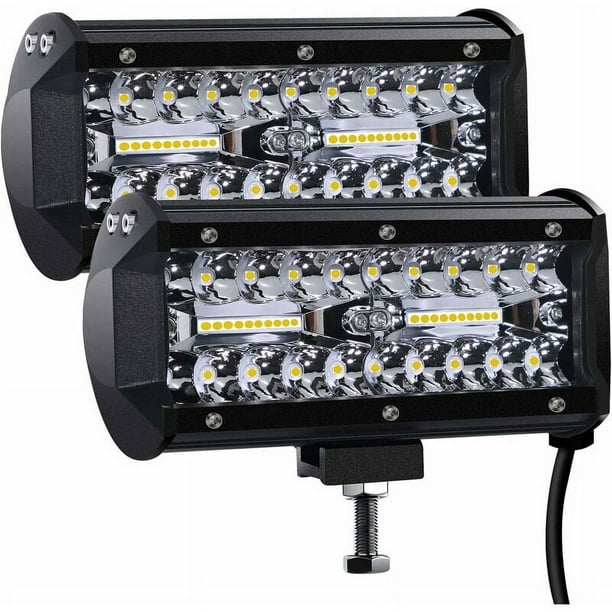 Luz de trabajo LED 12V 300W 7'' Foco LED para automóvil 12v Impermeable IP67 Foco reflector LED antiniebla 27,000lm Luces de trabajo para automóvil Camión Tractor SUV Barco (2 piezas) [Clase de