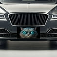 thumbnail image 3 of Creepy Cheshire Cat Grin on Black Metal Novelty License Plate, 3 of 7