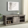 thumbnail image 2 of 48" Sliding Grooved Door Entry Bench with Storage in Gray Wash, 2 of 5