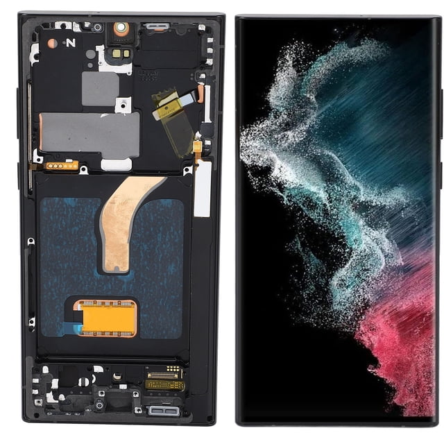 Phone Screen Replacement for Galaxy S22 Ultra, 6.7 Inches 3088 X 1440px Phone Touch Digitizer Display Screen Assembly, for SM S908B