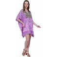 thumbnail image 2 of Kaftan Dress - Caftans for Women - Women's Caftans Available in One Size to Fit US 4,6,8 and 10 (158 Purple), 2 of 6