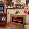 thumbnail image 2 of Giantex 42/50/60/72 Inches Ultra-Thin Electric Fireplace, Wall-Mounted & Recessed Fireplace Heater w/Smart APP Control, Alexa, Decorative Crystals, Dual Control & Overheat Protection, 750W/1500W, 2 of 10