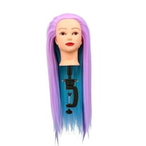 LITINKIMI Training Mannequin Head Hairdressing Training Head Colors 1 Set
