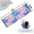 thumbnail image 5 of Yayeee Runner Rug for Bedroom 2'x6' Machine Washable Hallway Non Slip Mat, Pastel Pink Marble Pattern, 5 of 8
