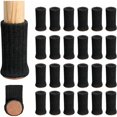 thumbnail image 1 of 24pcs Black Chair Leg Socks, Non-Slip Floor Protectors compatible with Furniture Legs 1, 1 of 5