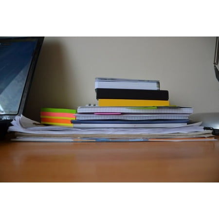 Framed Art For Your Wall Desk Papers Pads Books Desktop Notebooks