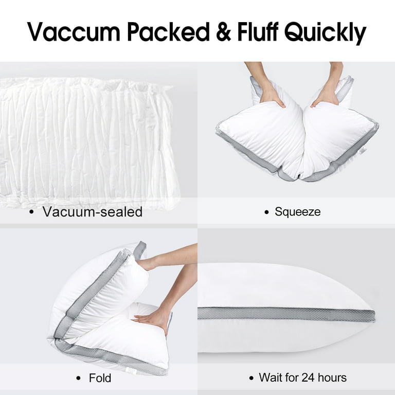 JML Cotton Pillows for Sleeping Queen 2 Pack,Overstuffed JML Cotton Pillows for Sleeping Queen 2 Pack,Overstuffed