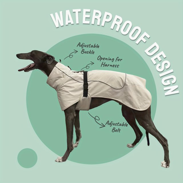 CNKOO Double-Layer Waterproof Winter Dog Coat for Large Dogs - Rainproof & Warm Dog Jacket