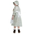 thumbnail image 3 of Dress Up America Pioneer Costume for Girls - Colonial Prairie Dress for Kids - Revolutionary Costume Set, 3 of 4