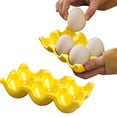 thumbnail image 2 of Ceramic Egg Box Egg Tray Holder Non Slip Egg Storage Organizer for Fridge Refrigerator Kitchen Worktop Countertop Decorative Accessories Holds 6 Chicken Eggs, 2 of 7