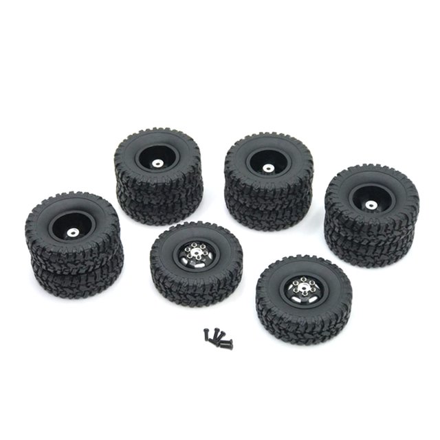 RC Car Metal Wheel Professional Creative RC Kit RC Kit Hardware Remolores de automóviles RC pequeños RC Set Silver 1 Set 1 Inevent FN001365-03
