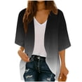 thumbnail image 2 of Xuyuer Cardigan for Women 3/4 Sleeve Lightweight Summer Kimono Cardigan Loose Beach Cover Up 2026 Summer Cardigan Casual V Neck Cute Tops Floral Kimono Summer Short Cover Ups, 2 of 7