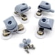 thumbnail image 2 of Paquete de 8 ruedas dobles para puerta de ducha, piezas de repuesto para baño de 23mm de diámetro, 2 of 5