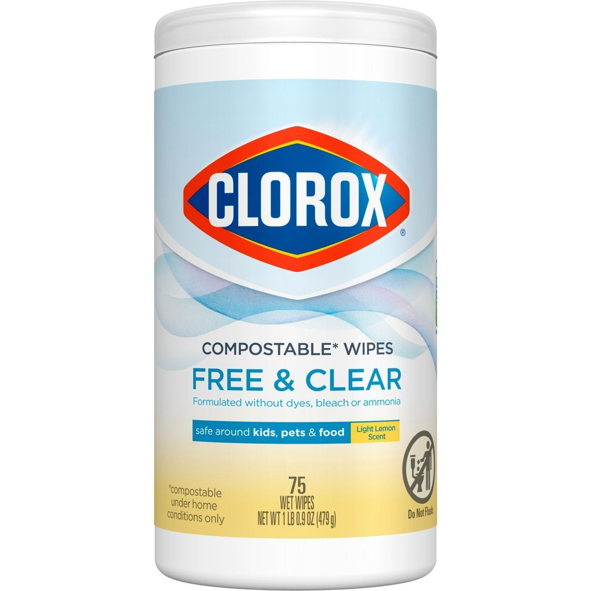 2X - Clorox Lemon Free Clear Wipes - 75ct