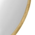 thumbnail image 3 of Kate and Laurel Travis Round Wood Wall Mirror, 25.6" Diameter, Gold, Modern Glam Wall Décor Accent, 3 of 7