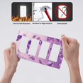 thumbnail image 4 of Purple Diamonds Falling Switch Cover Decorative Wall Plate / 4-Gang 4-Decor / Standard Size 4.5x8 in, 4 of 5