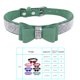 thumbnail image 2 of Methold Decoración para mascotas Cachorro Perro Gato Collar ajustable prop Correa Hebilla Rhinestone PULeather Suministros para perros verde oscuro XXS, 2 of 5