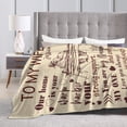 thumbnail image 4 of to My Wife Custom Name Blanket, Gifts for Wife Women from Husband, Personalized Throw Blankets for Couch Travel, Soft Present for Anniversary Wedding Birthday Valentines Christmas, 60"x50", 4 of 5