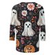 thumbnail image 4 of Heisall Womens Hoodies Halloween Print Round Neck 3/4 Sleeve Loose Fit Tshirts 2025 New Arrival Fashion Tops, 4 of 5