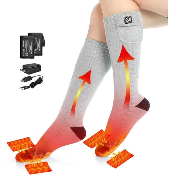 Savior Heated Socks,Men Women Electric Battery Socks Foot Warmer
