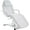 White, variant on BarberPub Hydraulic Reclining Massage Bed, Beauty Facial Chair with 330 lbs Capacity